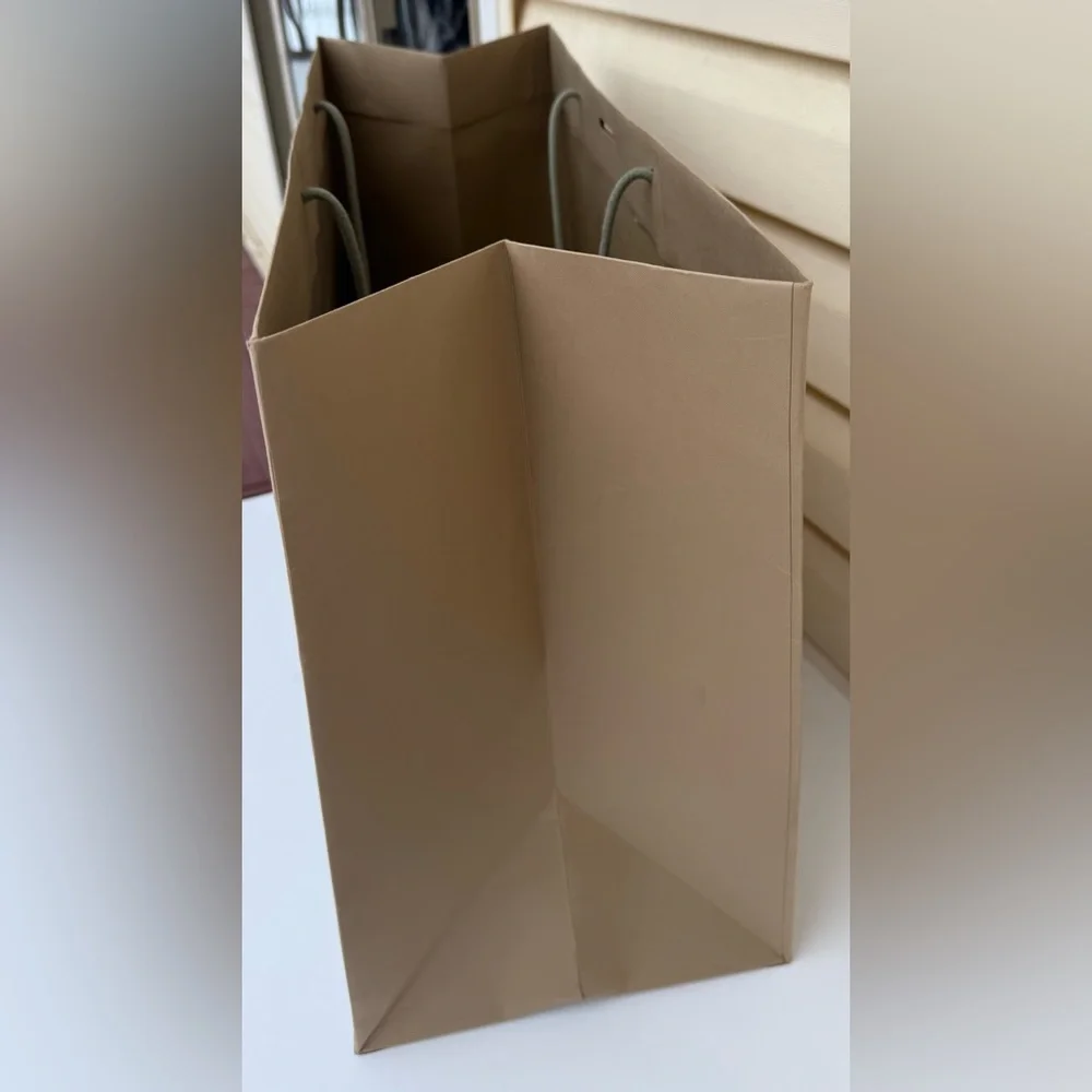 Large Authentic Burberry Prorsum Gold Foil Paper Shopping Bag 24.75”x17.75x10.5”